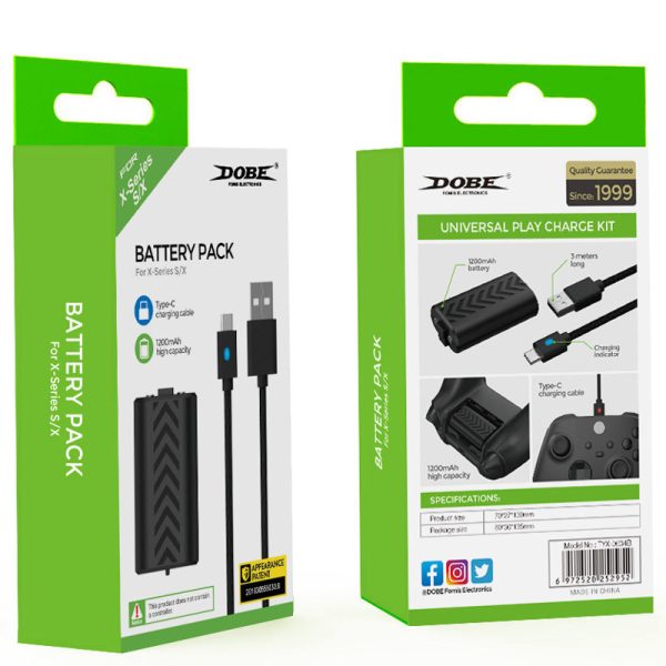 باتری Dobe TYX-0634B Xbox Series X/S 1200mA