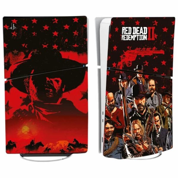اسکین پلی استیشن 5 اسلیم دیجیتال طرح Red Dead Redemption 2 کد 2